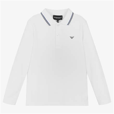 emporio armani boys white